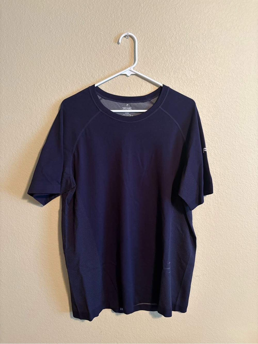 Fabletics Navy Short Sleeve Performance Tee